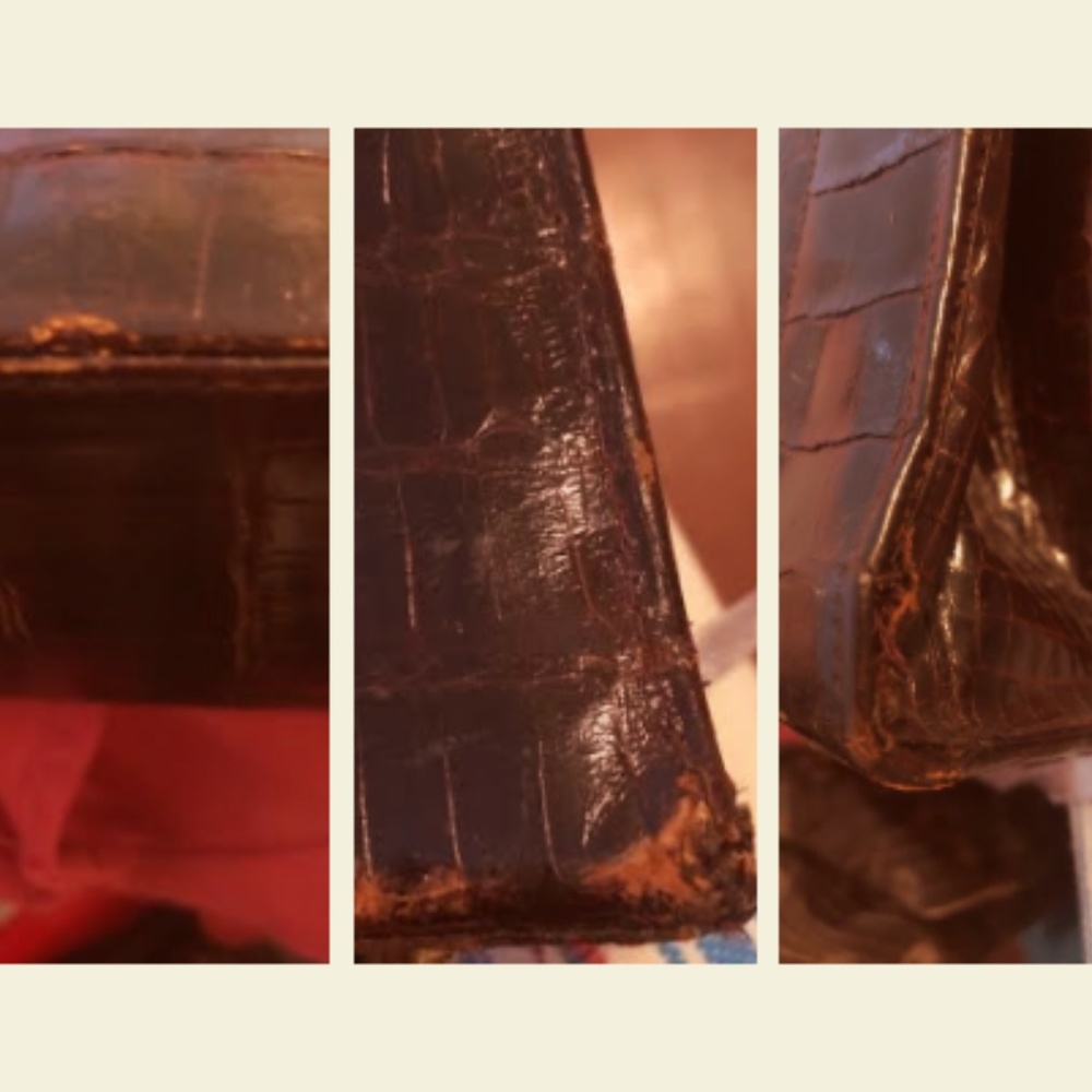 SOLD. Vintage 1950’s Vassar Alligator Handbag - Picture 8 of 8